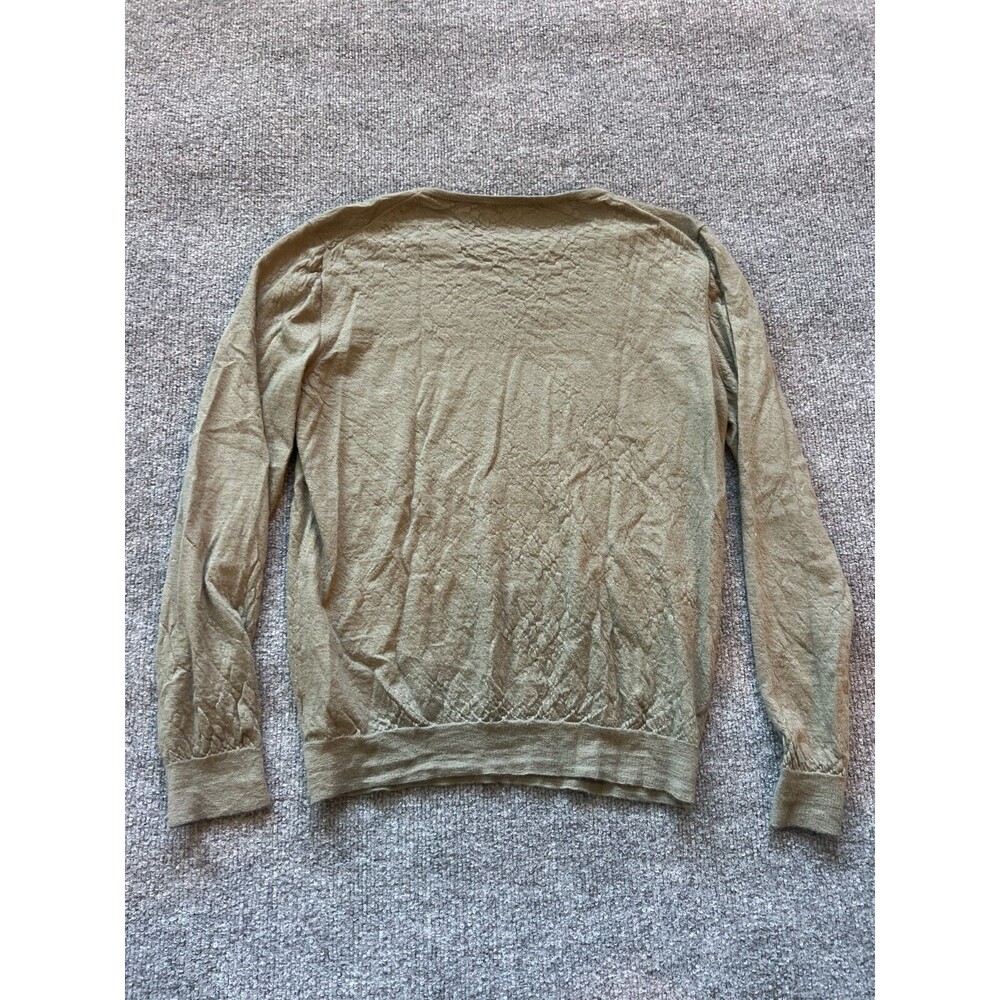 Fioroni Luxury Cashmere Alta Maglieria Italian Womens Beige Sweater Size 52 - Picture 3 of 9